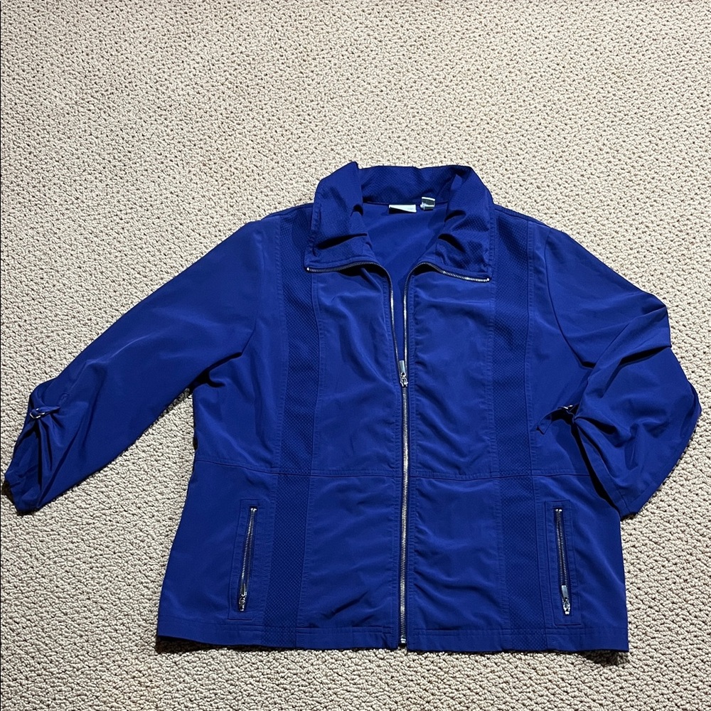 Women's Zip-Front Blue Jacket